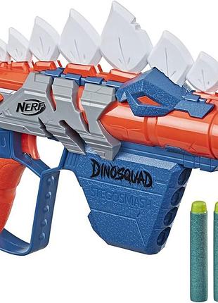 Бластер hasbro dinosquad stegosmash dart blaster, 4-dart storage. оригінал