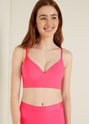 Яркий бесшовный бюстгальтер топ пуш-ап loungin wireless push up bra р.л 80с,80д,85а,85в,85c victoria's secret виктория сикрет вікторія сікрет оригинал