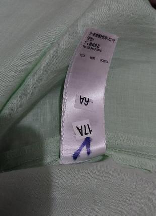 Лляне плаття м'ятного кольору, top shop. s-m.7 фото