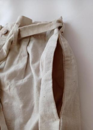 Esmara. льняная юбка с высоким поясом.10 фото