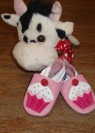 Кожаные пинеточки blue inch 0-6 мес