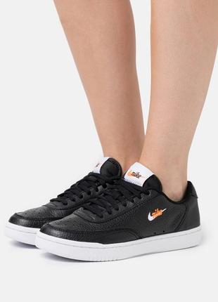 Кеди nike шкіряні нові court vintage premium чорні кеды новые кожаные чёрные женские