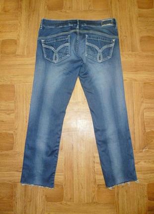 Брендовые мужские джинсовые бриджи,оригинал синие летние3 фото