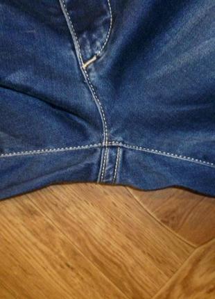 Брендовые мужские джинсовые бриджи,оригинал синие летние6 фото