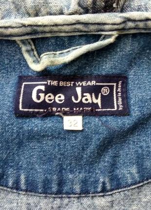 Джинсовый пиджак gee jay 32 р (6-7лет)4 фото