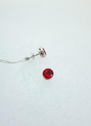 Сережки гвоздики срібло родоване