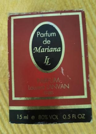 Парфуми французькі вінтаж laurent lanvan parfum de mariana