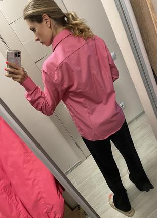 Розовая обьемная рубашка2 фото