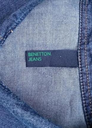Сорочка джинсова унісекс  benetton jeans3 фото