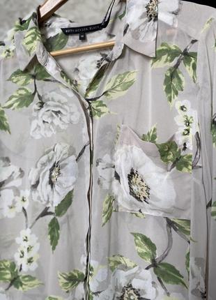 Красивая блуза в цветы/гарна блузка у квіти3 фото