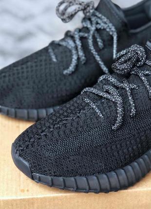 Супер! кроссовки кросівки adidas yeezy boost 350 v2 black reflective шнурки5 фото