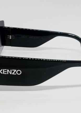 Очки в стиле kenzo модные маска женские солнцезащитные черные с градиентом3 фото