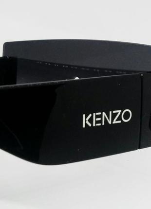 Очки в стиле kenzo модные маска женские солнцезащитные черные с градиентом7 фото