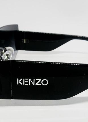 Очки в стиле kenzo модные маска женские солнцезащитные черные с градиентом4 фото