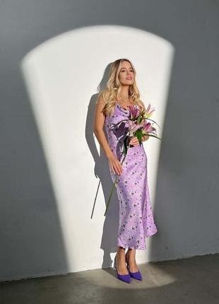 Шелковое платье в бельевом стиле комбинация / сукня шовк1 фото