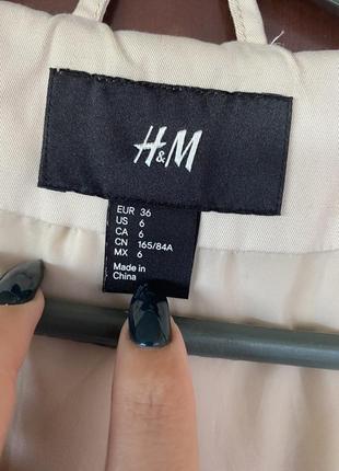 Парка куртка h&m, легкая парка, куртка тренч, пальто легкое h&m, повседневна куртка7 фото