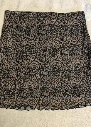 Леопардовая юбка shein1 фото