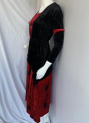 Відьма вампір вампірша павучиха карнавальна сукня з маскою4 фото