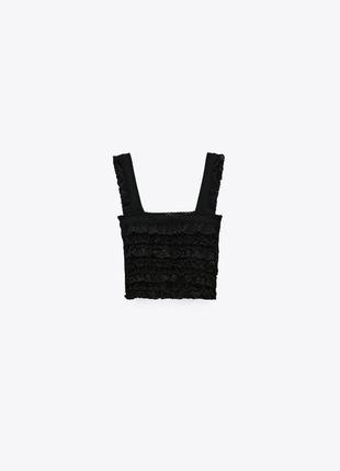 Топ з рюшами від zara