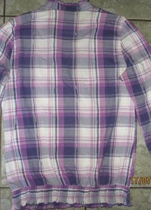 Летняя рубашка-блуза, женственная практичная,на высокую девушку,евро40\428 фото