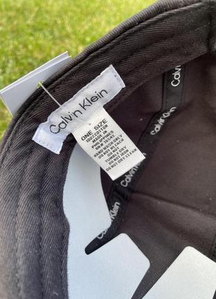 Новая кепка calvin klein бейсболка ( ck 5-panel black cap ) с америки9 фото