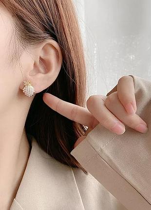 Сережки ананас, сережки3 фото