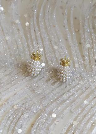 Сережки ананас, сережки6 фото