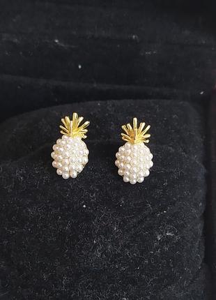 Сережки ананас, сережки8 фото