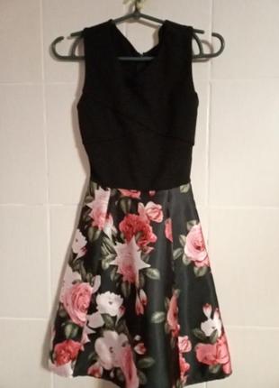 Сукня міді в квітковий принт / платье миди в цветочний принт1 фото