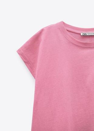 Zara розовая футболка топ l2 фото