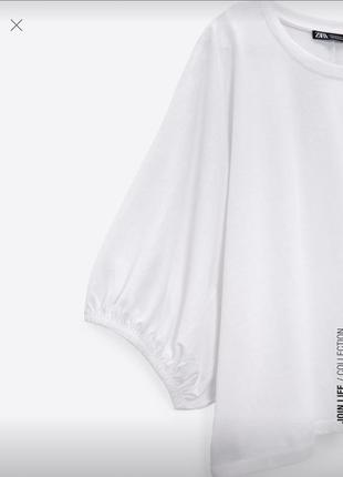 Zara білий топ футболка s5 фото
