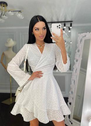 Платье прошва 100% коттон / сукня на запах