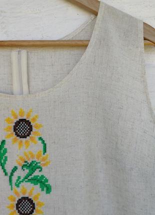 Вишиванка соняшник сорочка вишита блуза4 фото