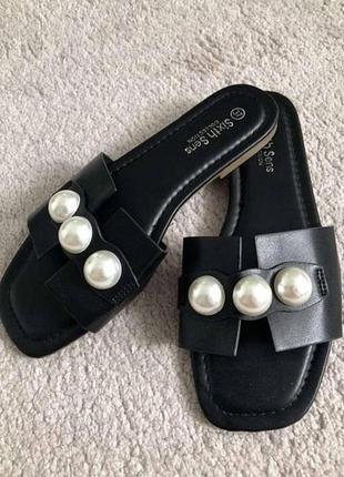 Чорні шльопанці р. 36-41