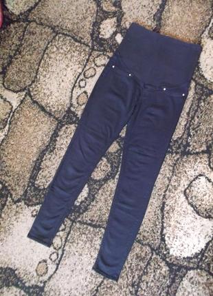 Синие джинсы скинни для беременных.h&m1 фото