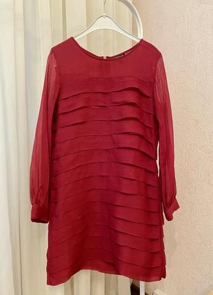 Лёгкое платье мили на спине молния mango topshop zara