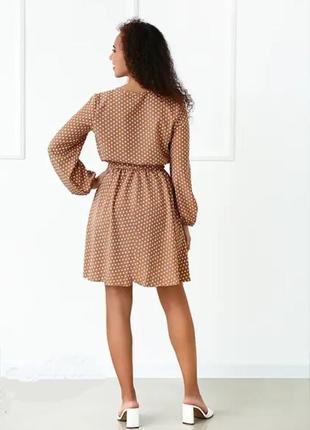 Стильное платье в горошек 2