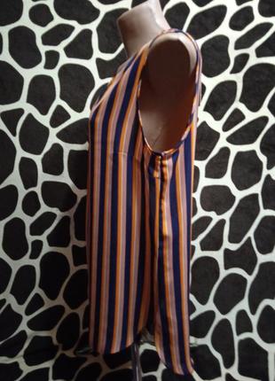 Легкая блуза в яркие полоски р.14 от papaya наш (50-52)2 фото