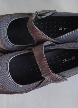 Кожаные туфли,балетки clarks,5d.3 фото