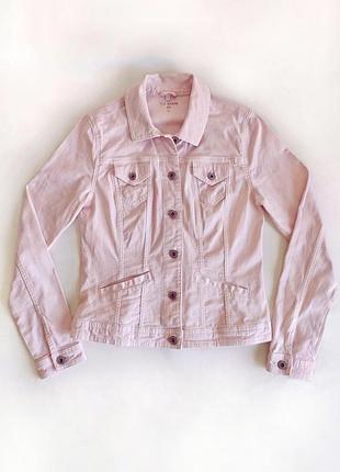 Розовая джинсовая куртка c&a