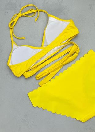 Комбінований купальник в жовтому кольорі 💛6 фото