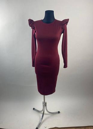 Трикотажна сукня bordo 063