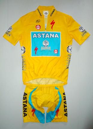 Велокостюм moa pro team astana yellow nalini specialized italy велоформа (6-2xl)