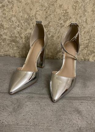 Asos, туфлі, туфлі, срібні туфлі, гарні туфлі , срібло