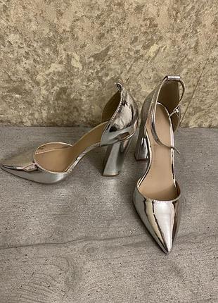 Asos, туфлі, туфлі, срібні туфлі, гарні туфлі , срібло