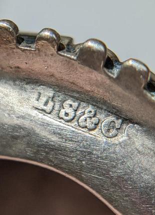 Антикварная серебряная брошь 1883 год брошка старинная серебро викторианская англия6 фото