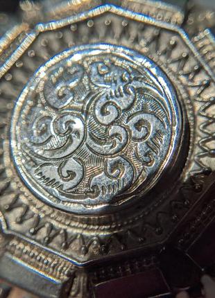 Антикварная серебряная брошь 1883 год брошка старинная серебро викторианская англия7 фото