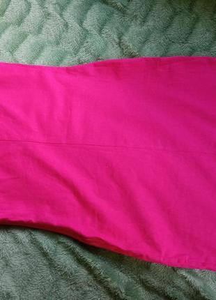Сукня льон малиновий колір ( на фото більш яскравий)3 фото