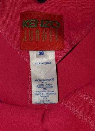 Винтажное платье футляр kenzo франция винтаж vintage малинового цвета шёлк7 фото