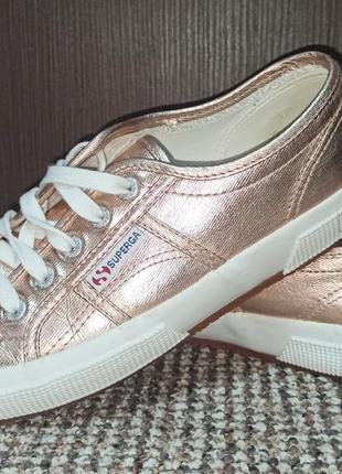 Кеди мокасини superga. розмір 37 (устілка 24,5 см)